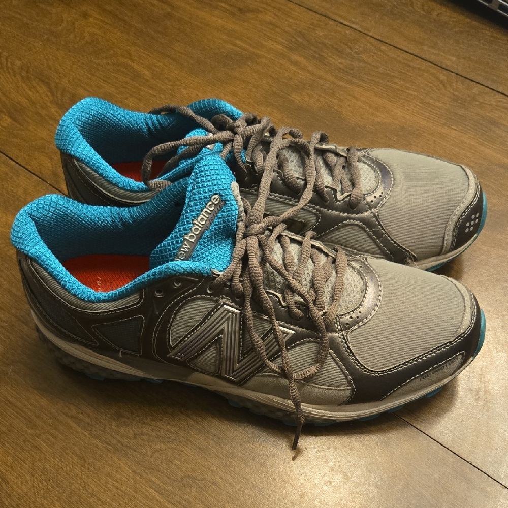 New Balance 1110 Gray and Blue Running Sneakers